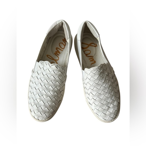 Sam Edelman Women’s Leather Weave Slip On Sneakers size 5.5/35.5 EU - Picture 4 of 10